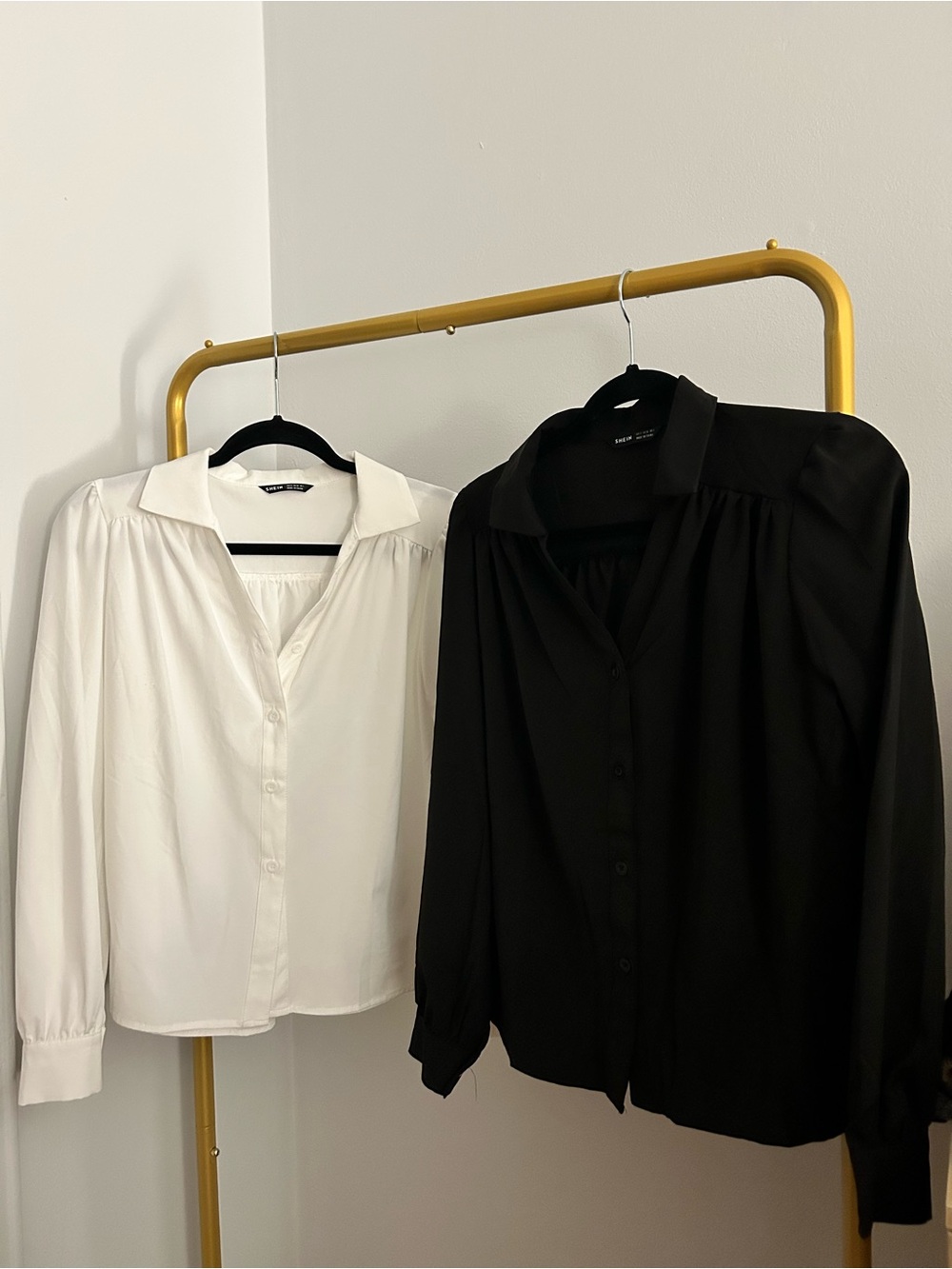 NWOT Set of 2 SHEIN Satin Blouses S